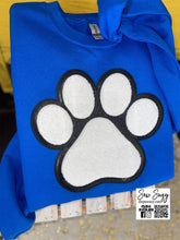 Load image into Gallery viewer, Paw Print Sequin Sweatshirt
