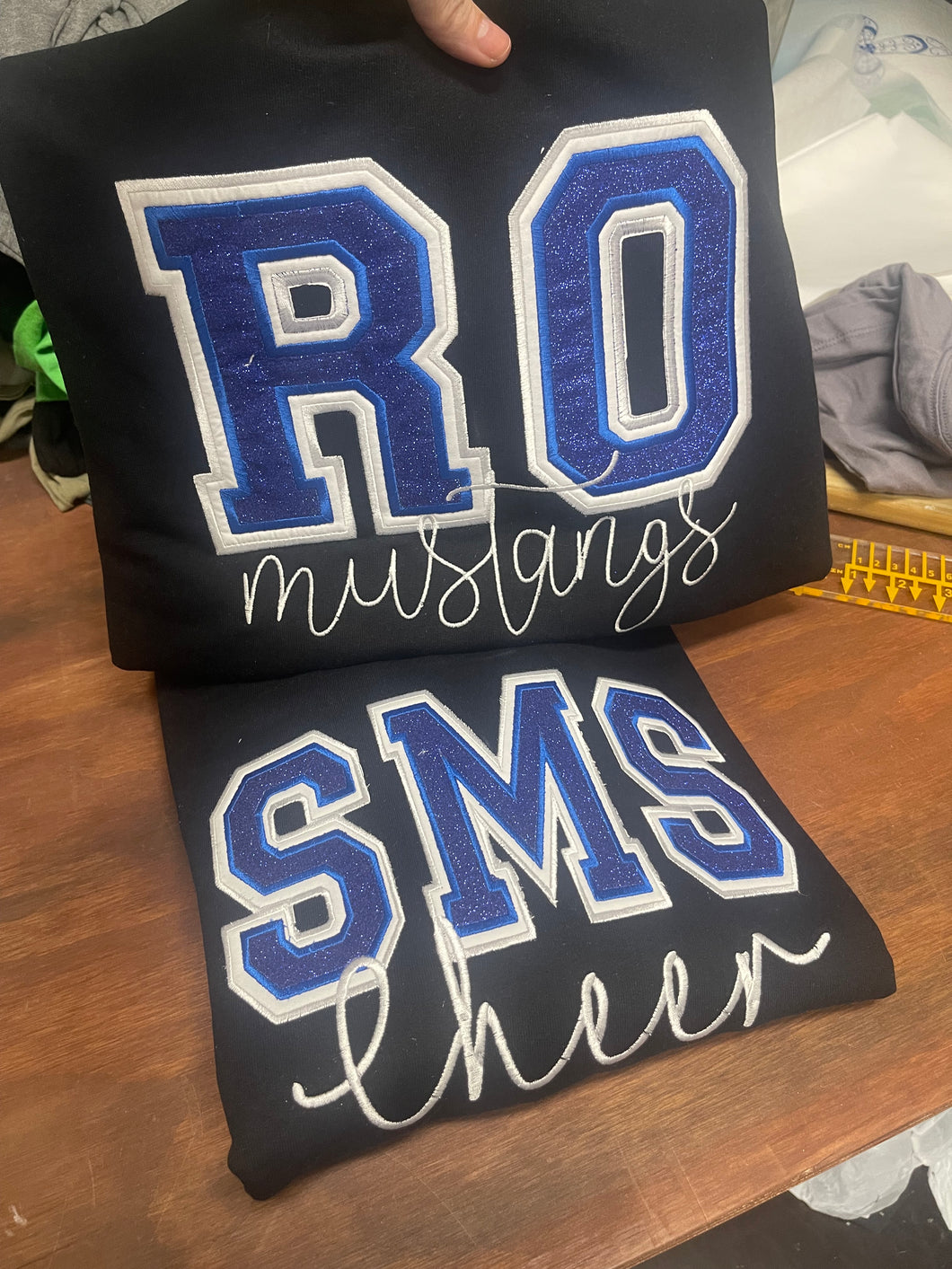 RO Mustangs embroidery
